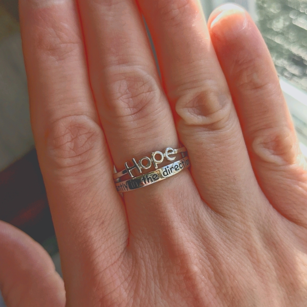 Sterling silver "Hope" ring - Picture 9 of 10